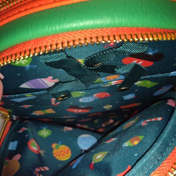 Disney Loungefly Backpack Christmas NWT Tinker Stitch GLOW IN DARK Peter Mickey - Picture 9 of 16